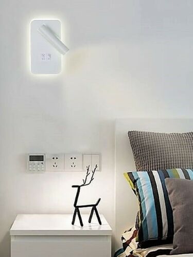 Universo: Applique LED 6W Moderno per interno da parete, muro, camera da  letto, con doppio interruttore - luce naturale - AC Solution & Technology